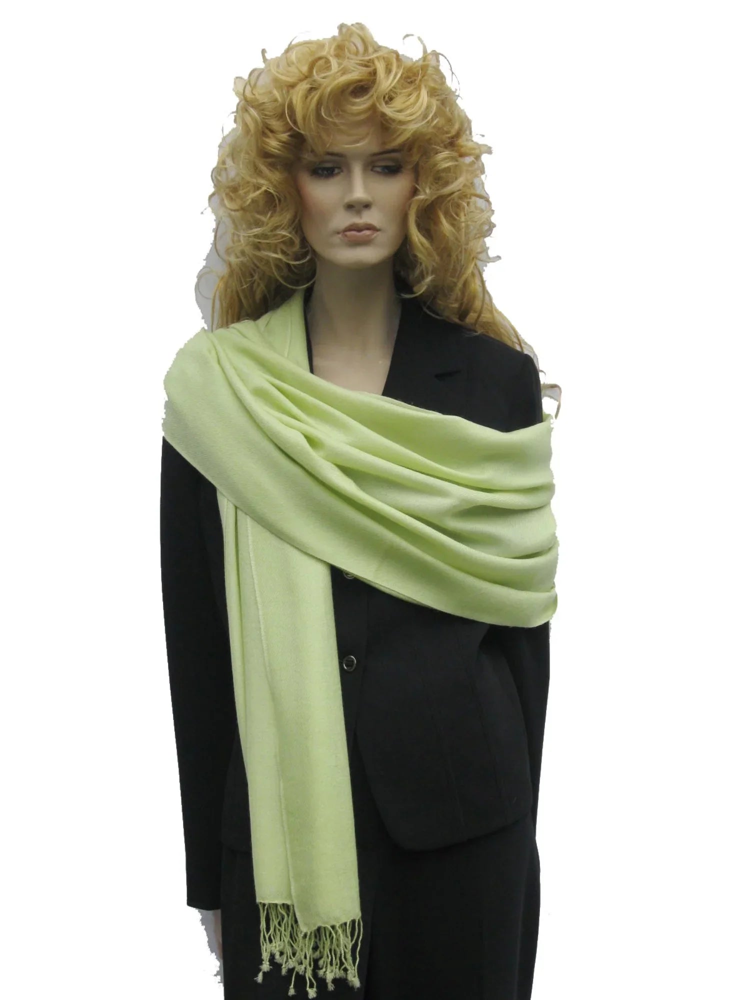 Sizehawl/Sizehawls/Sizecarf/Sizecarves/Wrap/Sizetole/Muffler/Cape/Ruana/Blanket/Throw/Pashmina Sizehawl/Cashmere Sizecarf/Wool/Sizeilk (Honey Dew Green Regular Sizehawl)