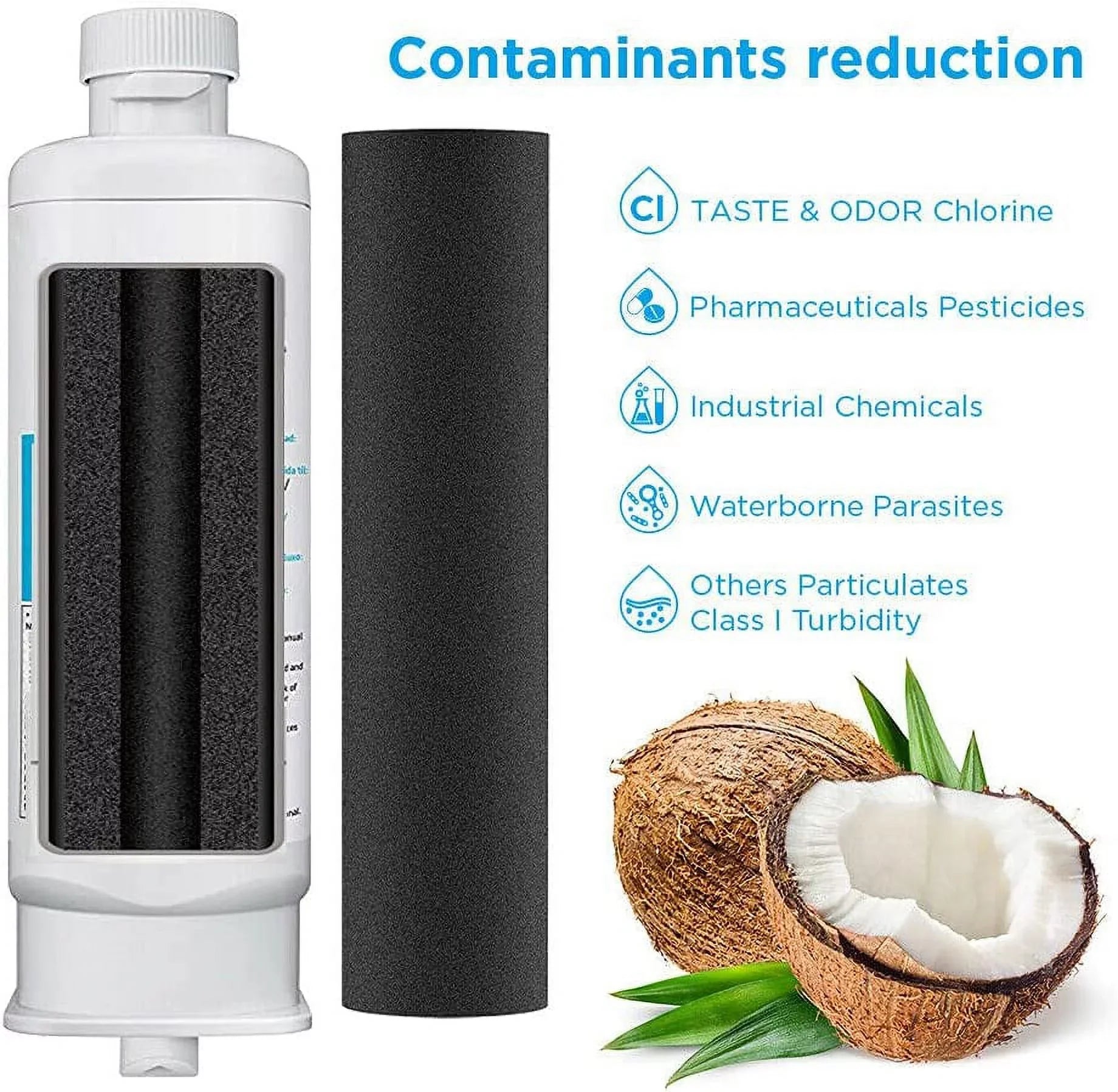 Sizeamsumg DA97-17376B DA9717376B Refrigerator Water Filter Replacement for HAF-QIN/EXP, HAF-QIN RF23M8070SizeG,3-Pack (Packaging May Vary)