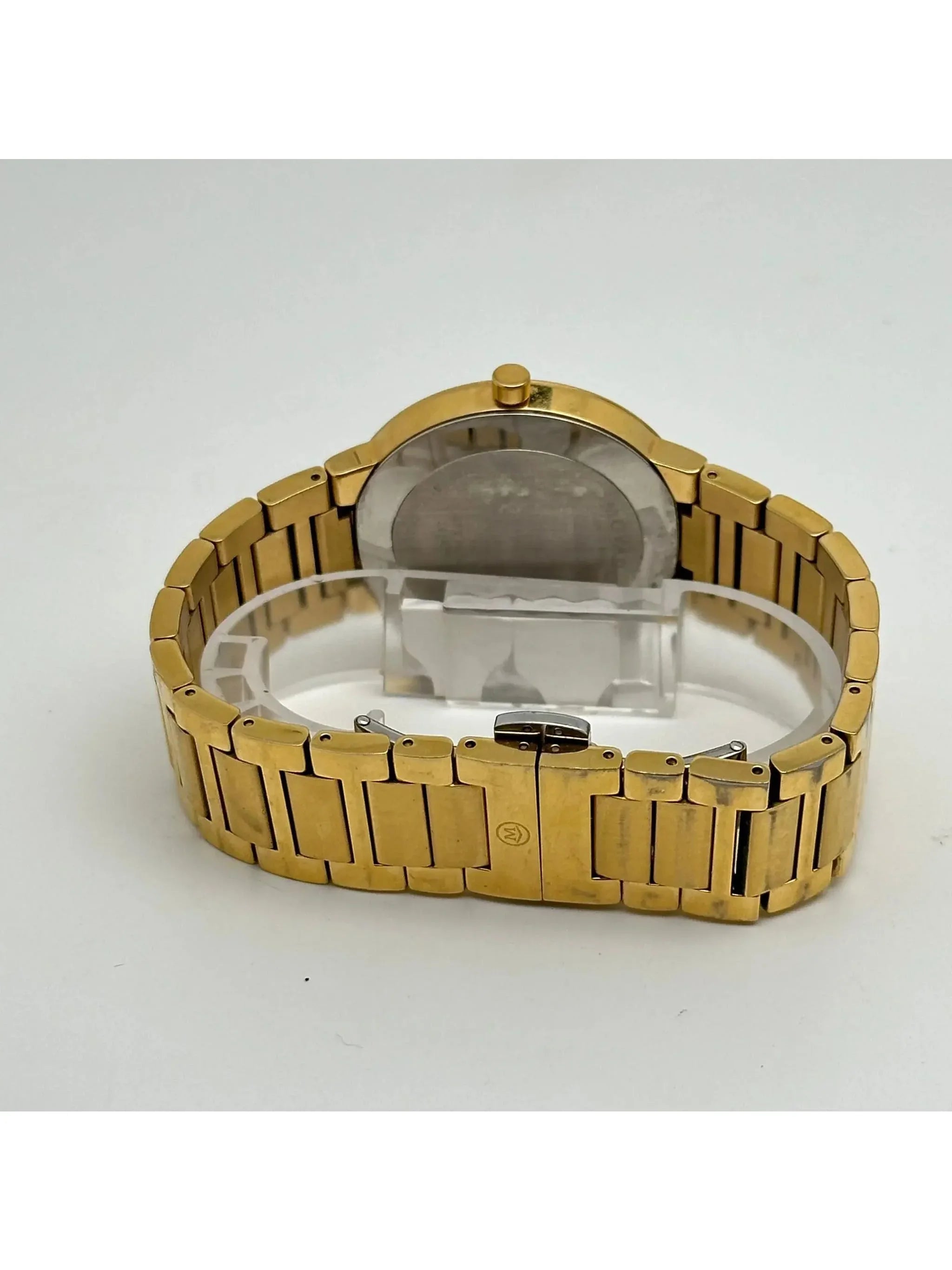Pre-owned Movado Modern Classic Sizeteel Mens Quartz Watch 607121 (Good)