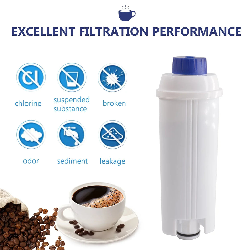 Tomshoo 4Pcs Coffee Replacement Filter Cartridge Replacement Filter Coffee Filter Compatible With Delonghi Dsl C002 Maker Machine Coffee Machine Accessory Water Filter For Coffee Maker