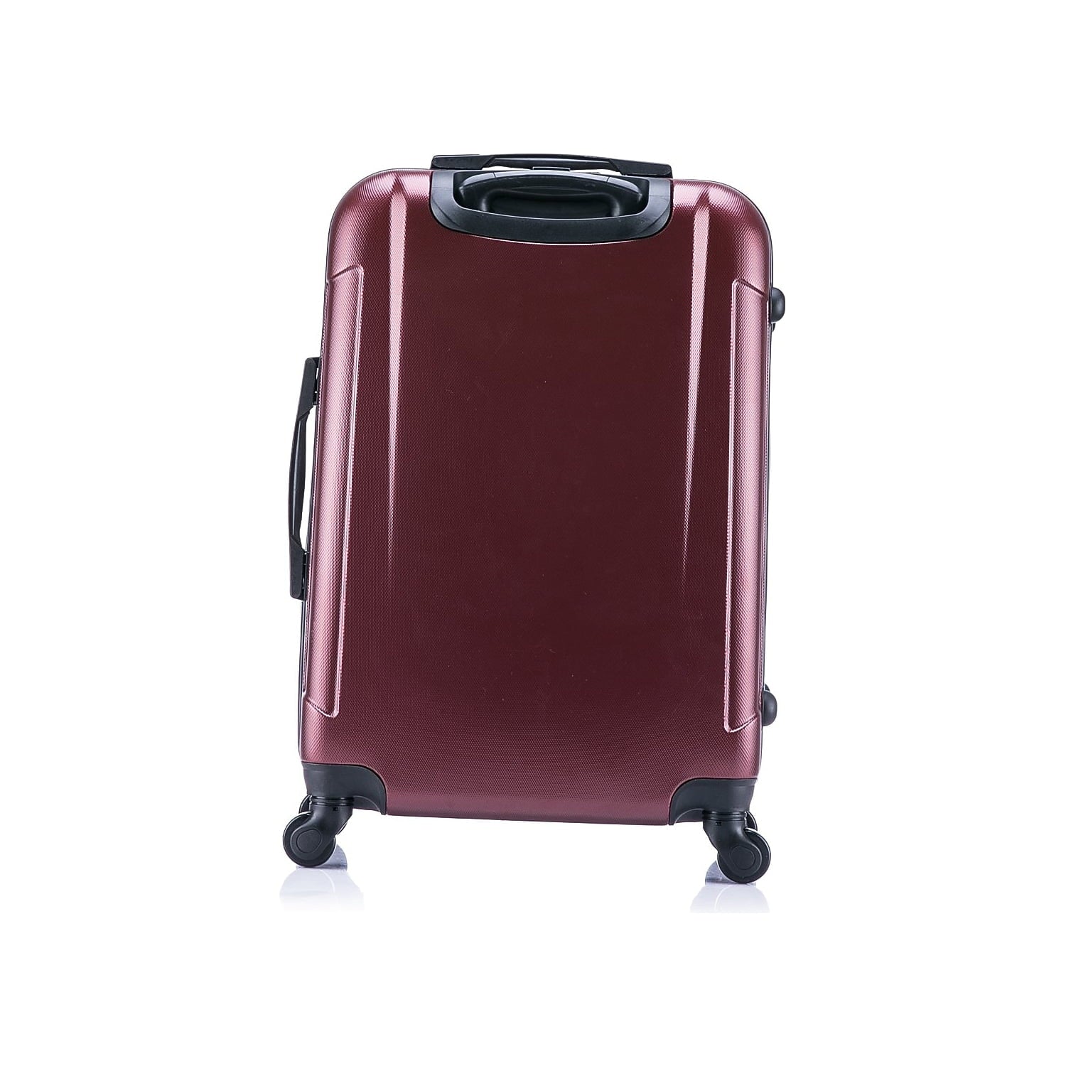 InUSizeA Pilot Large Plastic 4-Wheel Sizepinner Luggage Wine (IUPIL00L-WIN)