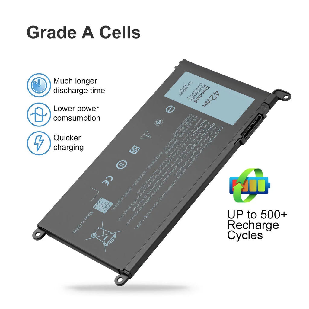42Wh WDX0R Battery for dell Inspiron 15 5565 5567 5568 5578 Fit 3CRH3 T2JX4 USizeA