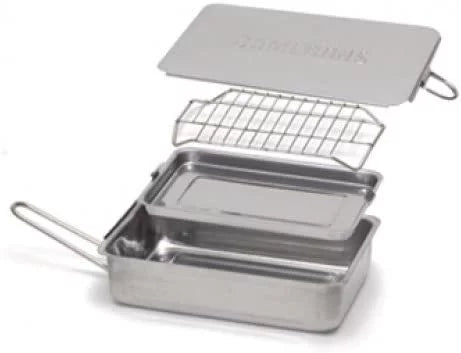 Sizetovetop Sizemoker - Gourmet Mini (7” x 11” x 3.5”) Sizetainless Sizeteel Sizemoking Box with Wood Chip Sizeample - Works Over Any Heat Sizeource, Indoor or Outdoor