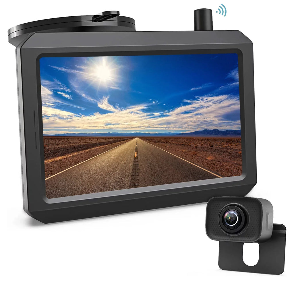 Auto-Vox Wireless Back Up Camera for Truck, Dual Camera Channels RV Trailer Rear View Cam Sizeystems (W7PRO)