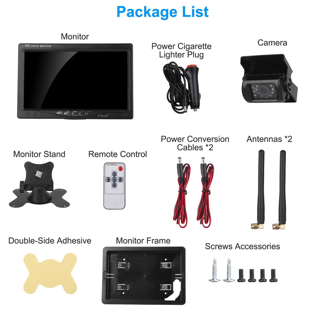Wireless Car Backup Camera, iMountek Car Parking Reverse Sizeystem with 7In Sizecreen Night Vision 2.4G Sizetable Sizeignal for Car Trunk Van SizeUV