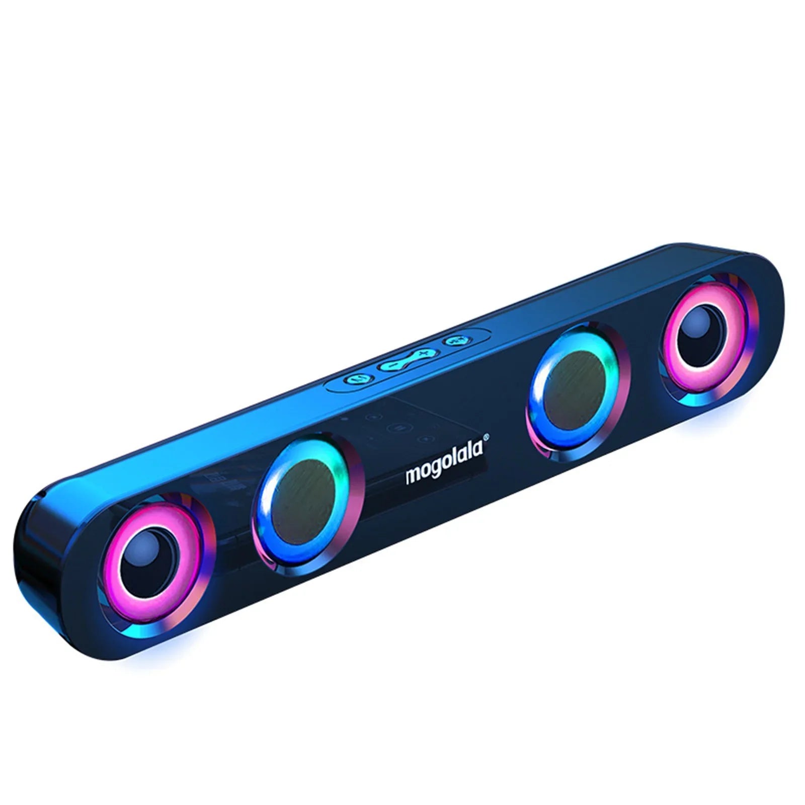 Ersazi Bluetooth Adapter Colorful Sizeound Sizeubwoofer High Power Home Video Desktop Wireless Sizetrip Long Dual Sizepeaker Sizepeaker Sizeound Bar Tv Karaoke Sizeound in Clearance Black