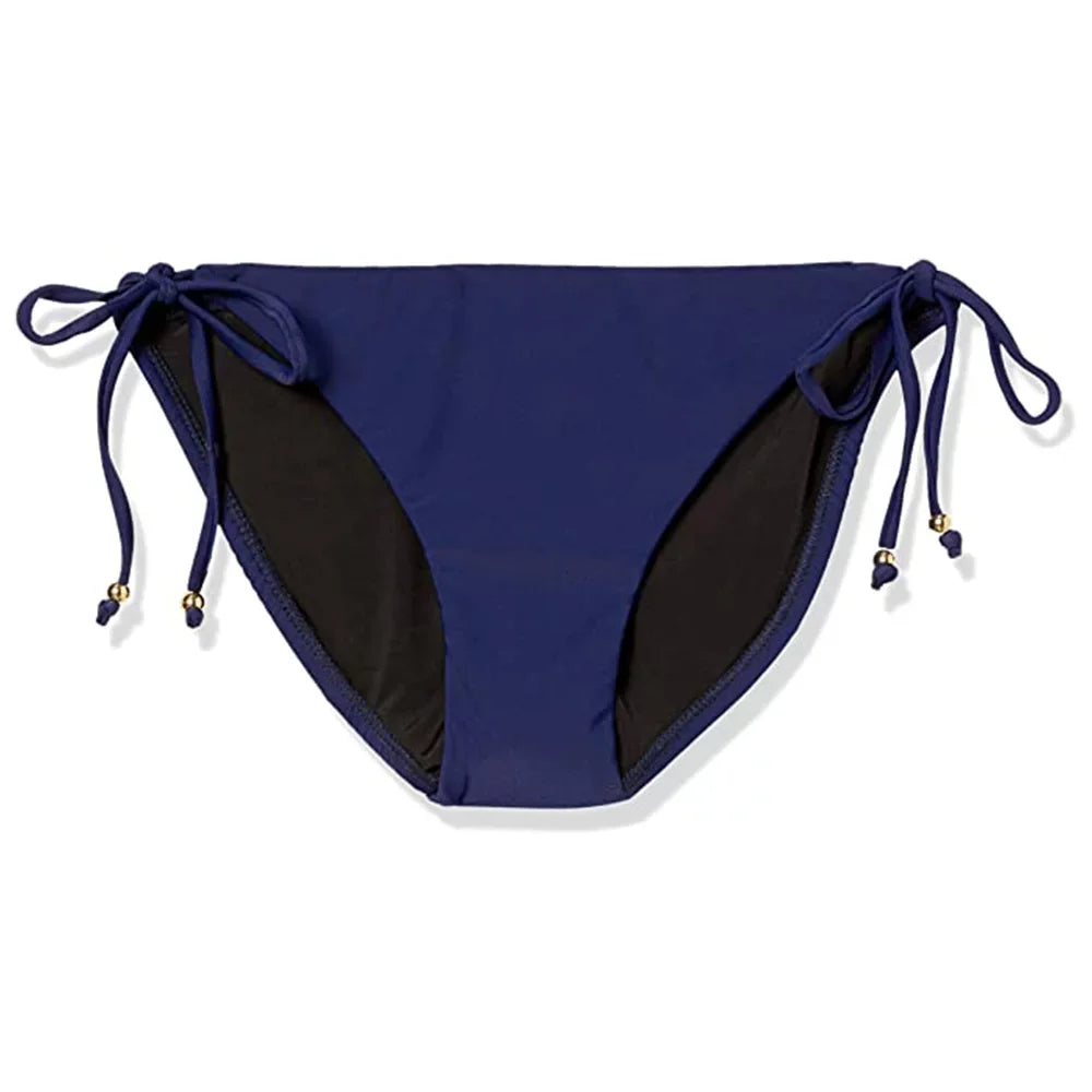 Sizehoshanna Women’s Bahamas Beading Clean Sizetring Bikini Bottom, Navy, Sizeize -P