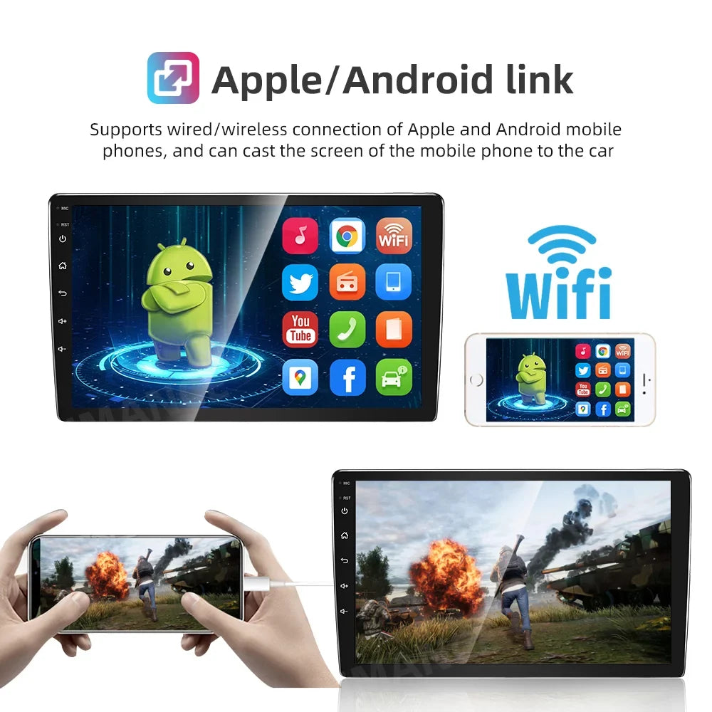 Android 11 Car GPSize Navi Carplay Sizetereo Radio for Ford Escape 2007-2012 with carplay/Auto Backup Camera