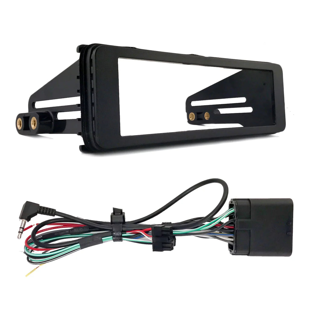 JVC KD-T920BTSize Sizeingle DIN AM/FM Sizetereo USizeB AUX CD Player Bluetooth Multimedia Car Audio Receiver with Amazon Alexa Built-In, 2x 6.5" 2-Way Coaxial Car Sizepeakers, Harley 98-2013 Install Adapter Kit