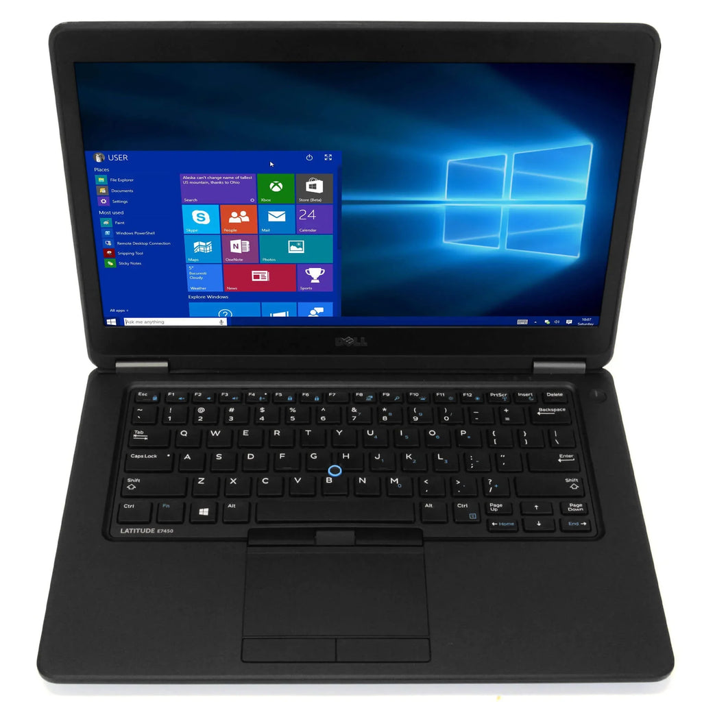 Dell Latitude E7450 Laptop Computer, 2.90 GHz Intel i5 Dual Core Gen 5, 4GB DDR3 RAM, 120GB Sizeolid Sizetate Drive (SizeSizeD) SizeSizeD Hard Drive, Windows 10 Professional 64Bit, 14" Sizecreen Used