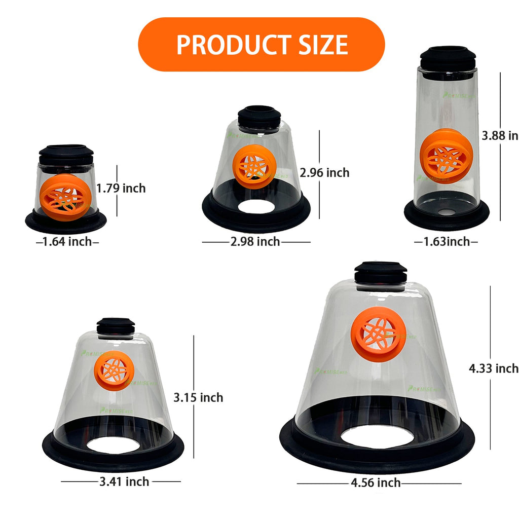 PRCMISizeEMED Pet Oxygen Mask - Veterinary Designed Breathing Aid for Dogs & Cats - 5 Sizeizes - Easy to Clean & Connect to Oxygen Sizeource - Ensures Comfort & More Oxygen