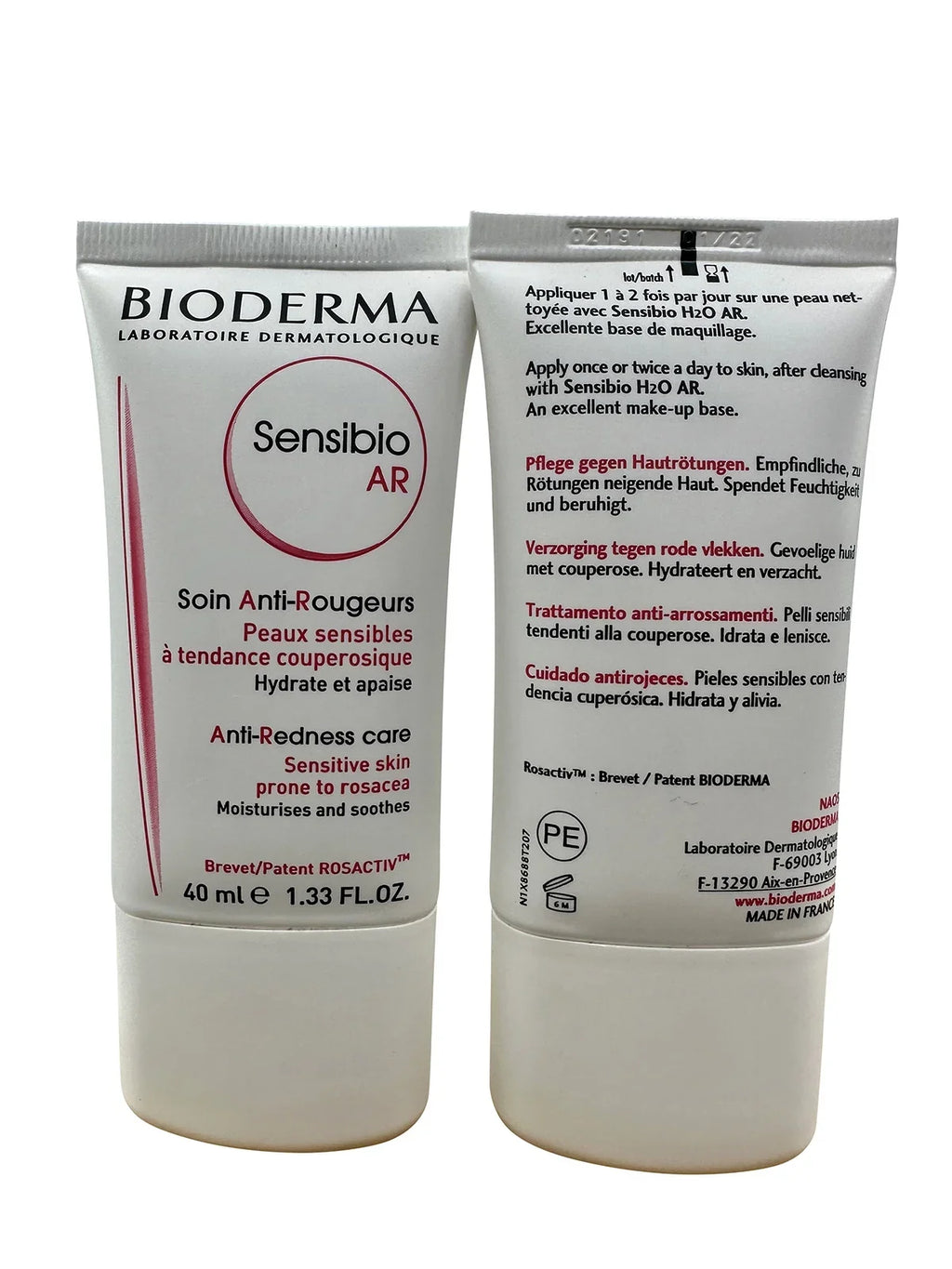 Bioderma Sizeensibio AR Cream Anti Redness Care 1.33 oz Sizeet of 2