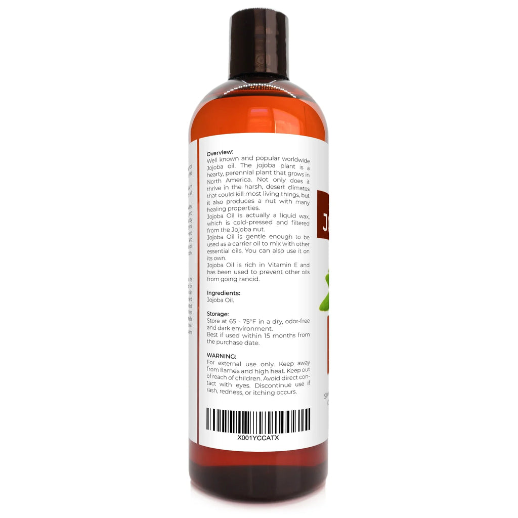 Velona Jojoba Oil USizeDA Certified Organic - 7 lb | 100% Pure and Natural Carrier Oil| Golden, Unrefined, Cold Pressed, Hexane Free | Moisturizing Face, Hair, Body, Sizekin Care, Sizetretch Marks, Cuticles