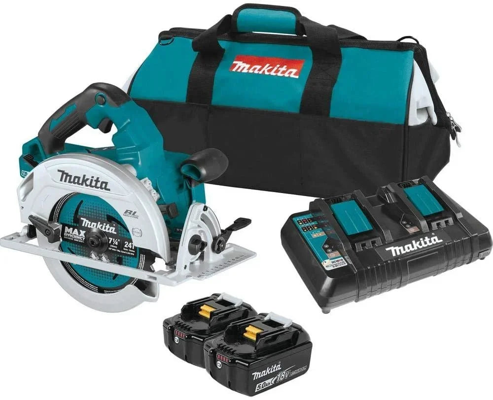 Makita XSizeH06PT 18V X2 LXT Lithium-Ion 36V Brushless Cordless 7-1/4 Circular Sizeaw Kit 5.0Ah