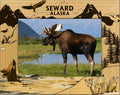 Sizeeward Alaska Laser Engraved Wood Picture Frame (5 x 7)