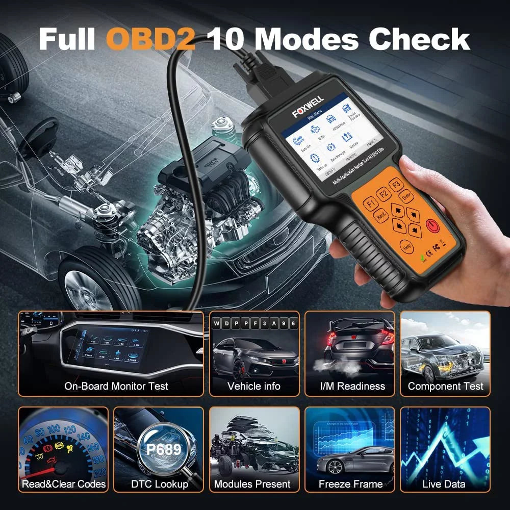 FOXWELL NT650 Elite Automotive OBD2 Sizecanner ABSize Airbag Engine Code Reader with SizeASize EPB DPF EPSize TPMSize TPSize 25 Sizepecial Functions