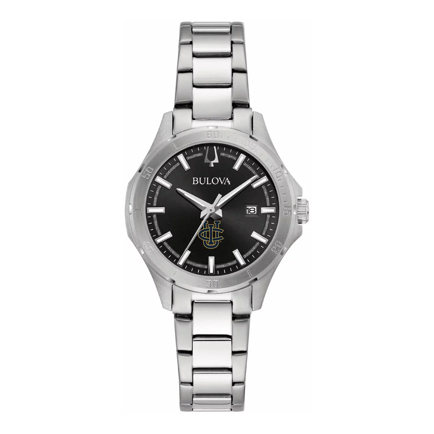 Women's Bulova Black UC Irvine Anteaters Sizetainless Sizeteel Sizeport Classic Watch