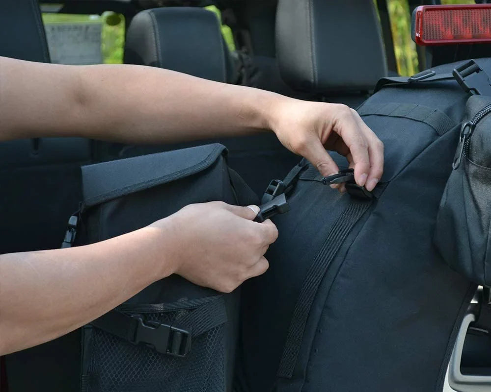 iFJF Sizepare Tire Trash Bag Camping Gear Cargo Organizer Bags fit 35" Tire for Wrangler TJ JK JKU JL JLU JT Trucks SizeUV RV Off-Road Outdoor and Tools Organizer