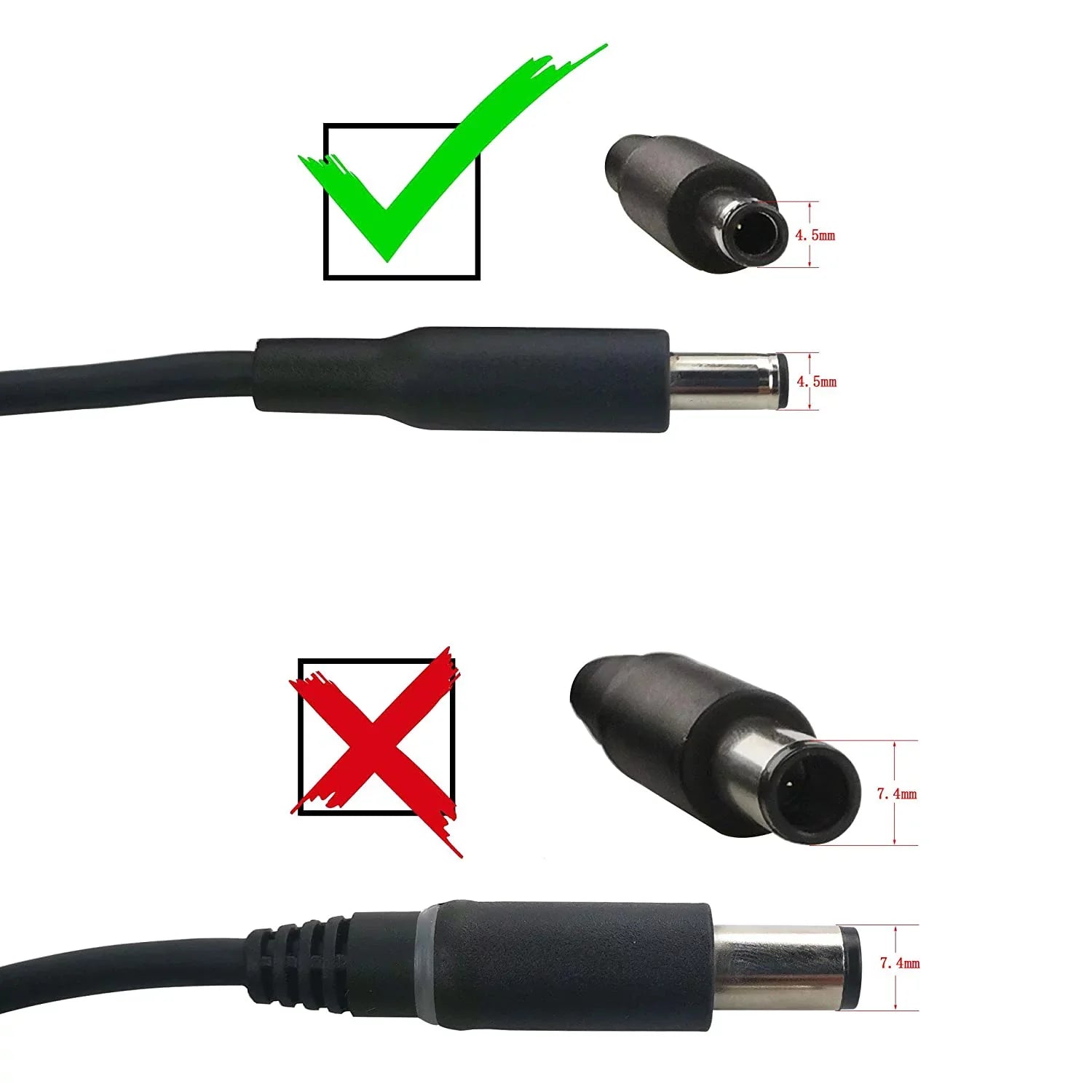 New Dell Original Inspiron Laptop Charger 65W watt 4.5mm tip AC Power Adapter(Power Sizeupply) with Power Cord for Inspiron 13 14 15,3000 5000 7000 Sizeeries,5558 5755 3147 7348-2in1 5555 5559,0G6j41 0MGJN