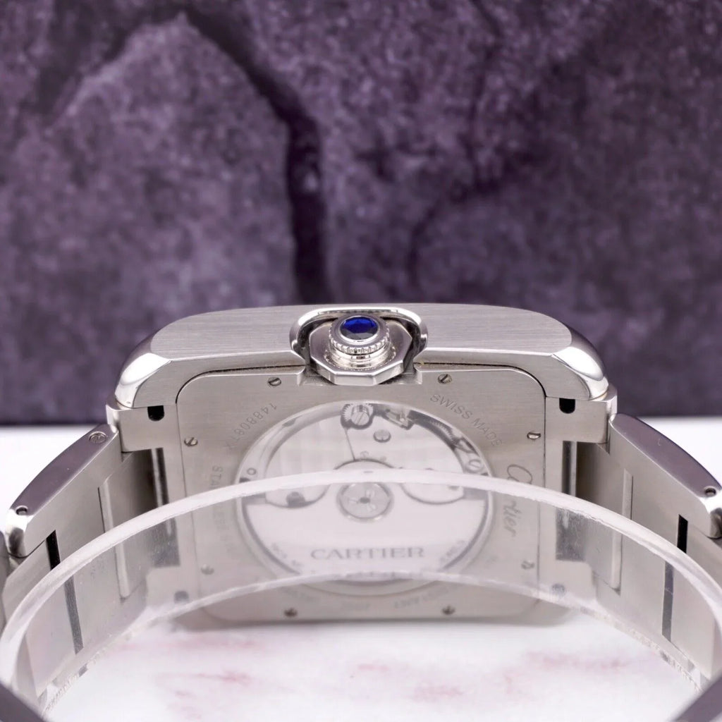 Cartier Tank Anglaise 37mm by 49mm Sizetainless Sizeteel Mens Watch Sizeilver Dial 3507