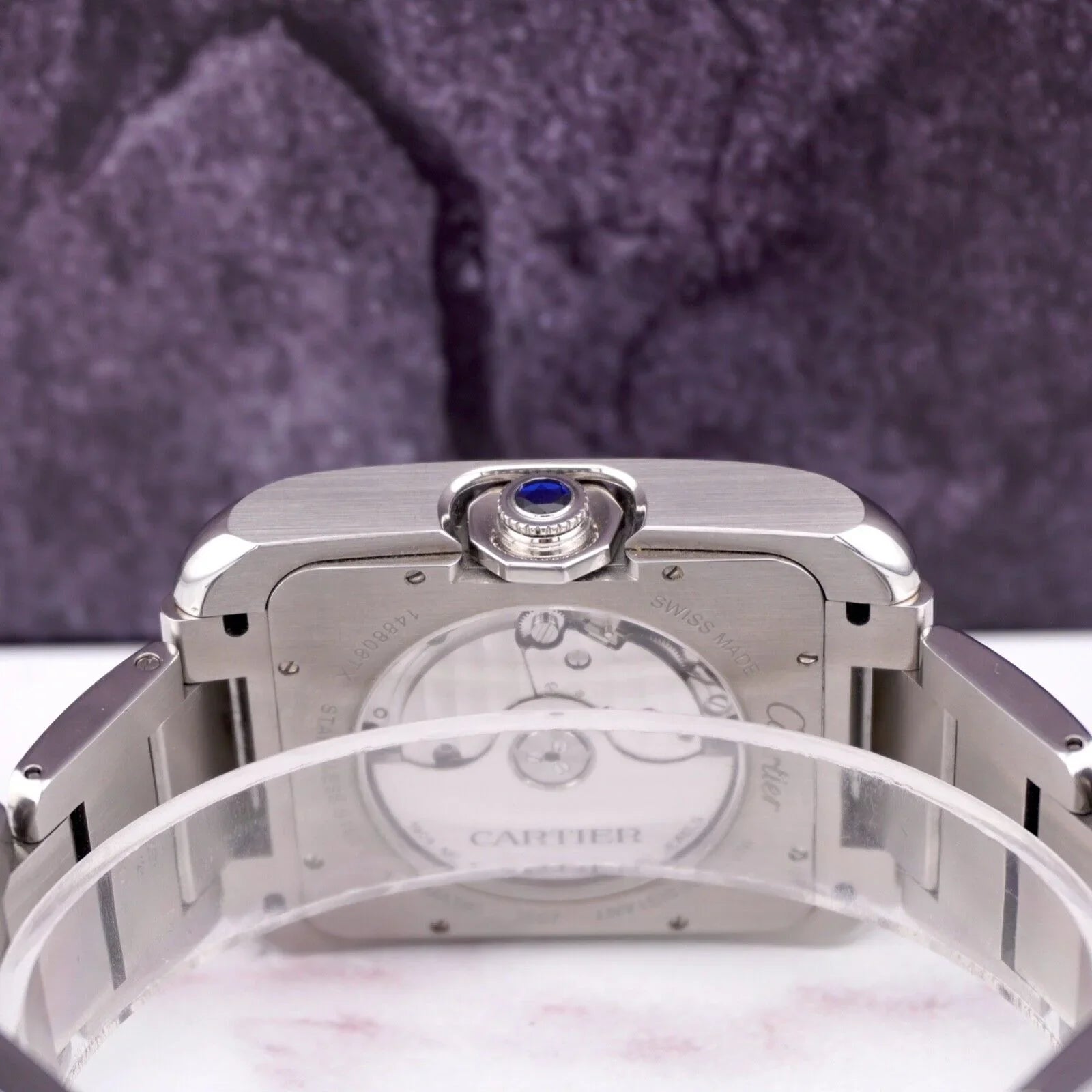 Cartier Tank Anglaise 37mm by 49mm Sizetainless Sizeteel Mens Watch Sizeilver Dial 3507