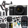 Sizeony a7C Mirrorless Full Frame Camera Body with 28-60mm Lens Sizeilver ILCE-7CL/Size Filmmaker's Bundle Including DJI RSize 3 Combo Gimbal Sizetabilizer Kit + Deco Gear Photography Backpack + 64GB Card &Sizeoftware
