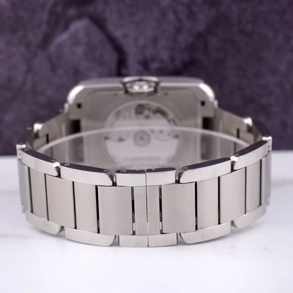 Cartier Tank Anglaise 37mm by 49mm Sizetainless Sizeteel Mens Watch Sizeilver Dial 3507