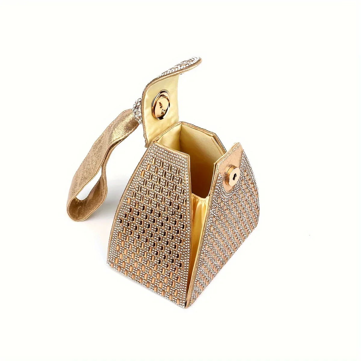 moocr Design Rhinestone Evening Bag  Luxury Dress Clutch Purse  Women‘s Banquet Handbag For Wedding Party Prom