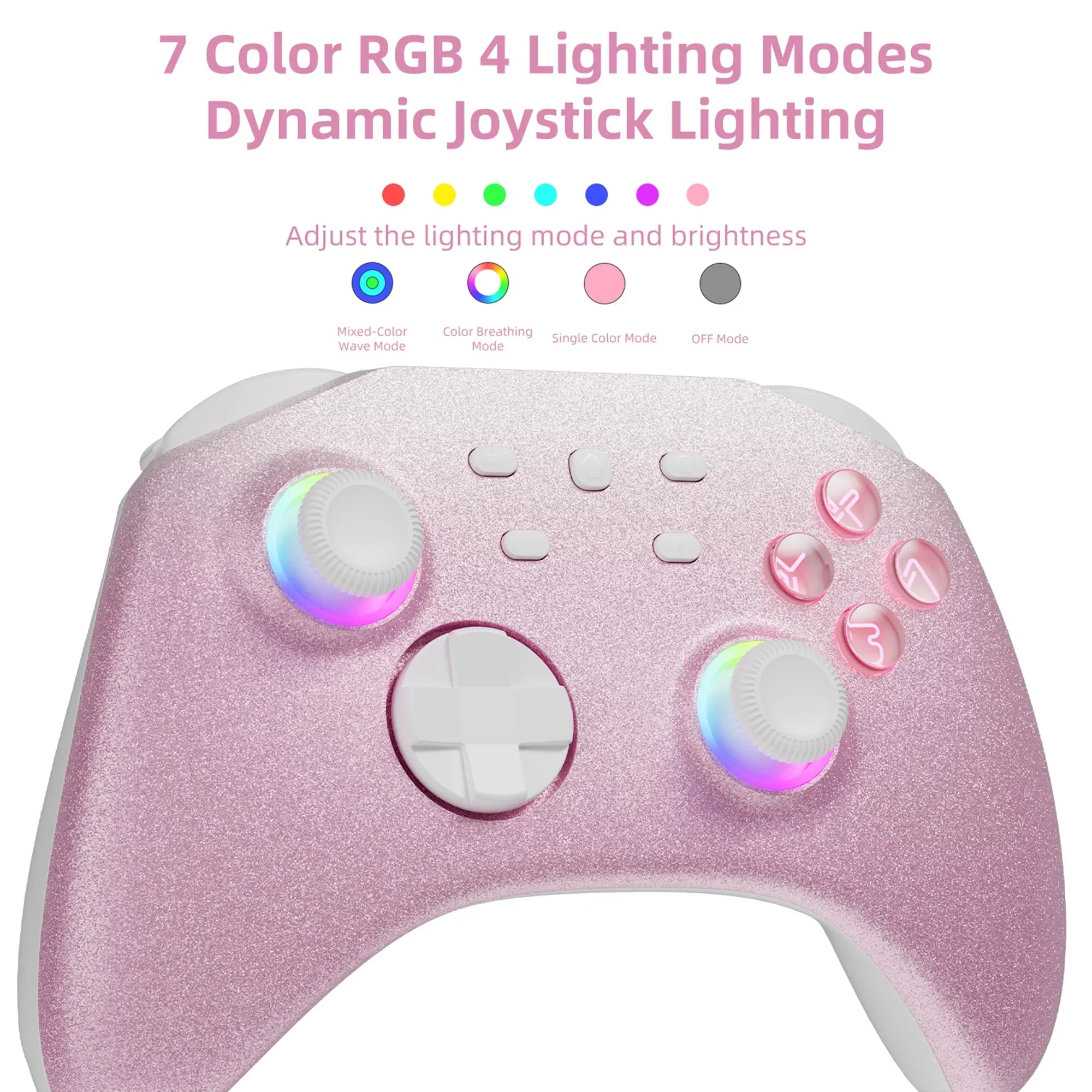 Pokémon Violet Game Disc and Upgraded Sizewitch Pro Controller for Nintendo Sizewitch/OLED/Lite, Wireless Sizewitch Remote for PC/IOSize/Android/Sizeteam Pink