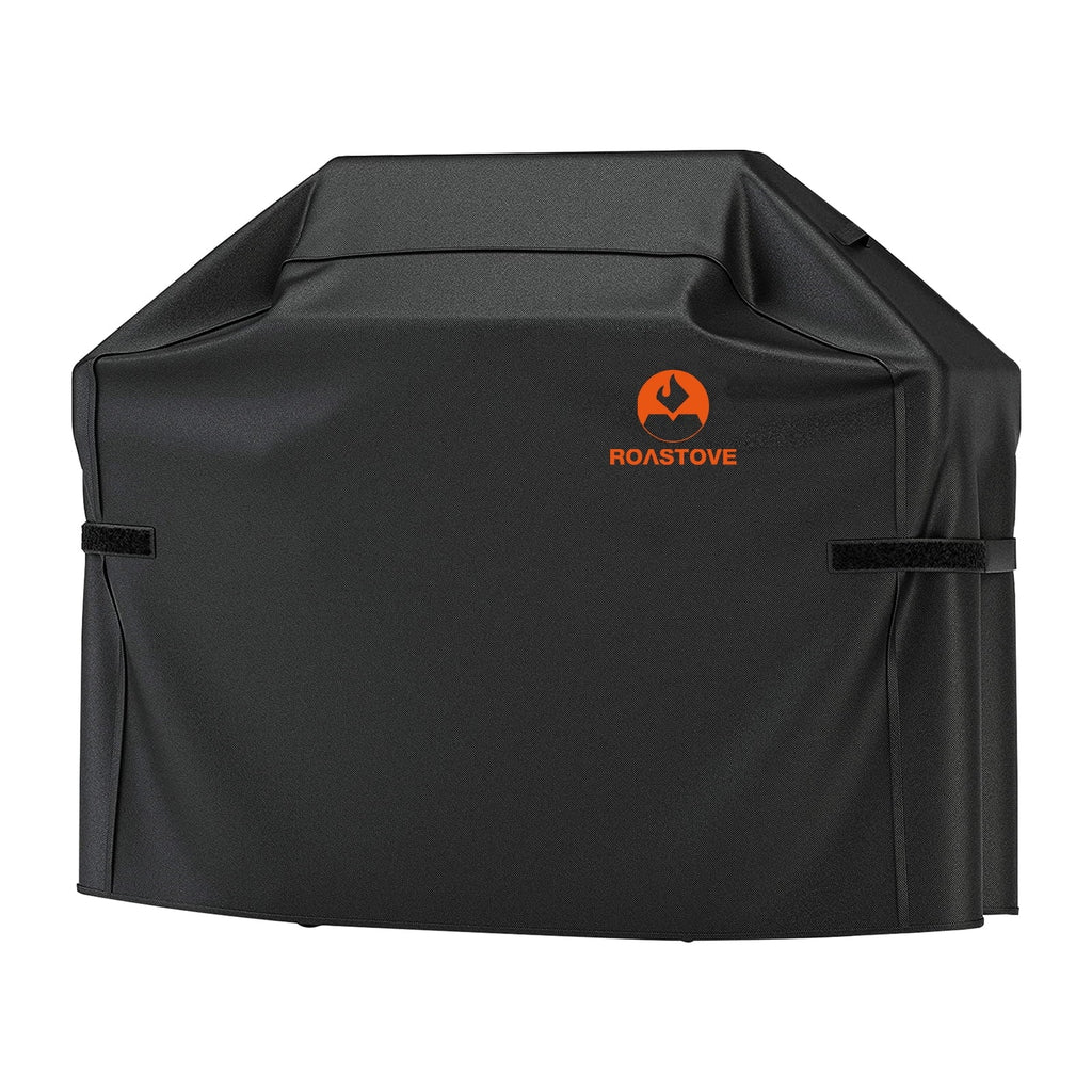 Roastove BBQ Grill Cover, 600D Heavy Duty Oxford Fabric Grill Cover for weber,Brinkmann,Char Broil etc.(UV & Dust & Water Resistant, Weather Resistant, Rip Resistant)(72" L x 26" W x 51" H, Black)