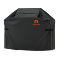 Roastove BBQ Grill Cover, 600D Heavy Duty Oxford Fabric Grill Cover for weber,Brinkmann,Char Broil etc.(UV & Dust & Water Resistant, Weather Resistant, Rip Resistant)(72" L x 26" W x 51" H, Black)