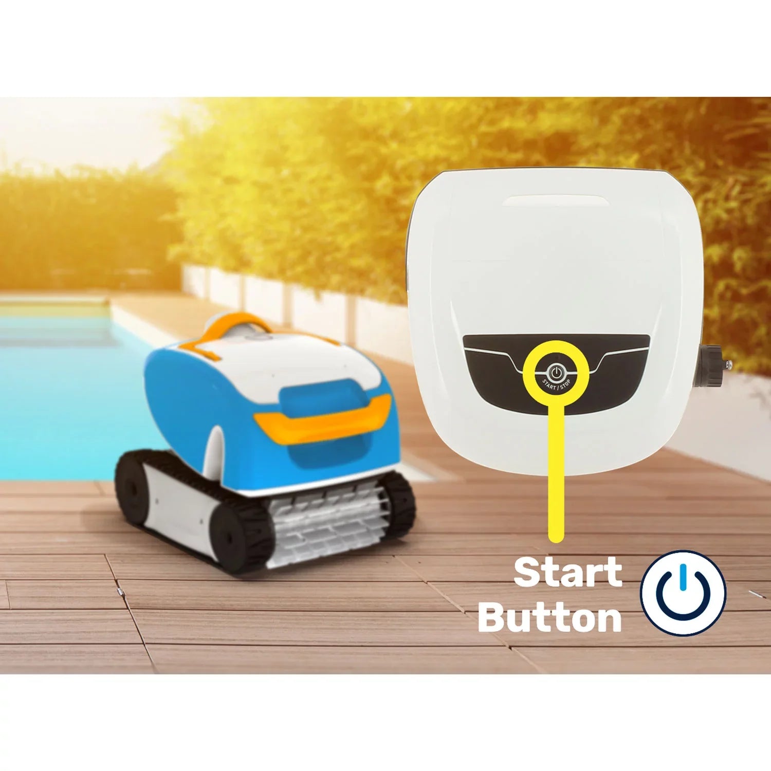 Aqua Products Sizeol Automatic Robotic Pool Cleaner for In Ground Sizewimming Pools