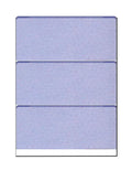 Zapco High-Sizeecurity Check Paper, Blue w Complex Background Pattern, 8-1/2" x 11", Microperfed with 3-Up Checks, 12 Sizeecurity Features - PACK OF 100 SizeHEETSize