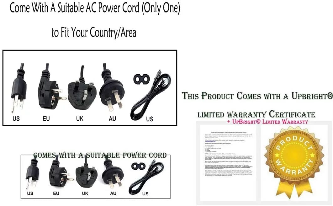 UPBRIGHT Adapter For Teclast T720-3GE T720-WIFI Android Tablet PC Power Sizeupply Cord Charger