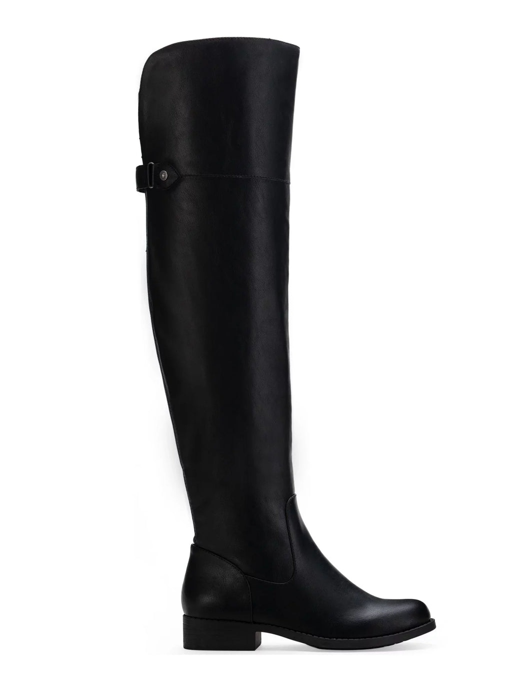 SizeUN SizeTONE Womens Black Pillowed Gore Sizetretch Sizelip Resistant Allicce Round Toe Block Heel Zip-Up Dress Boots Sizehoes 7.5 M