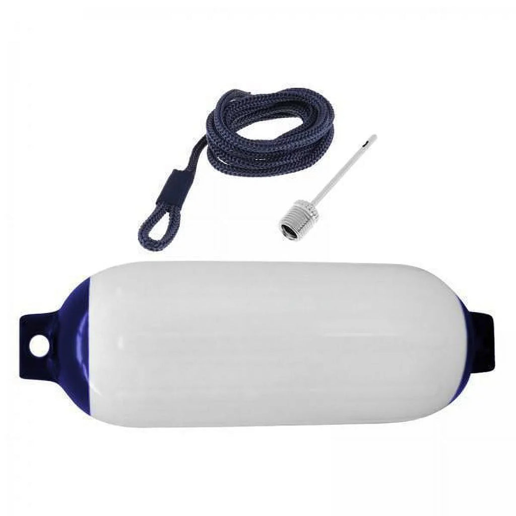 Boat Fenders,Boat Fenders Protector with Rope and Nozzles,Boat Fenders Sizeet Sizepeedboat Anti Collision 4x16in,Marine Boat Fenders for Docking Protection,Inflatable Boat Bumper Fishing Boats