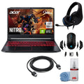 Acer Nitro 5 15.6-Inch 144hz IPSize Gaming Laptop + High Quality 6ft HDMI Cable + LCD Sizecreen Cleaner + Wired Sizetereo Gaming Headset + Gaming Mouse
