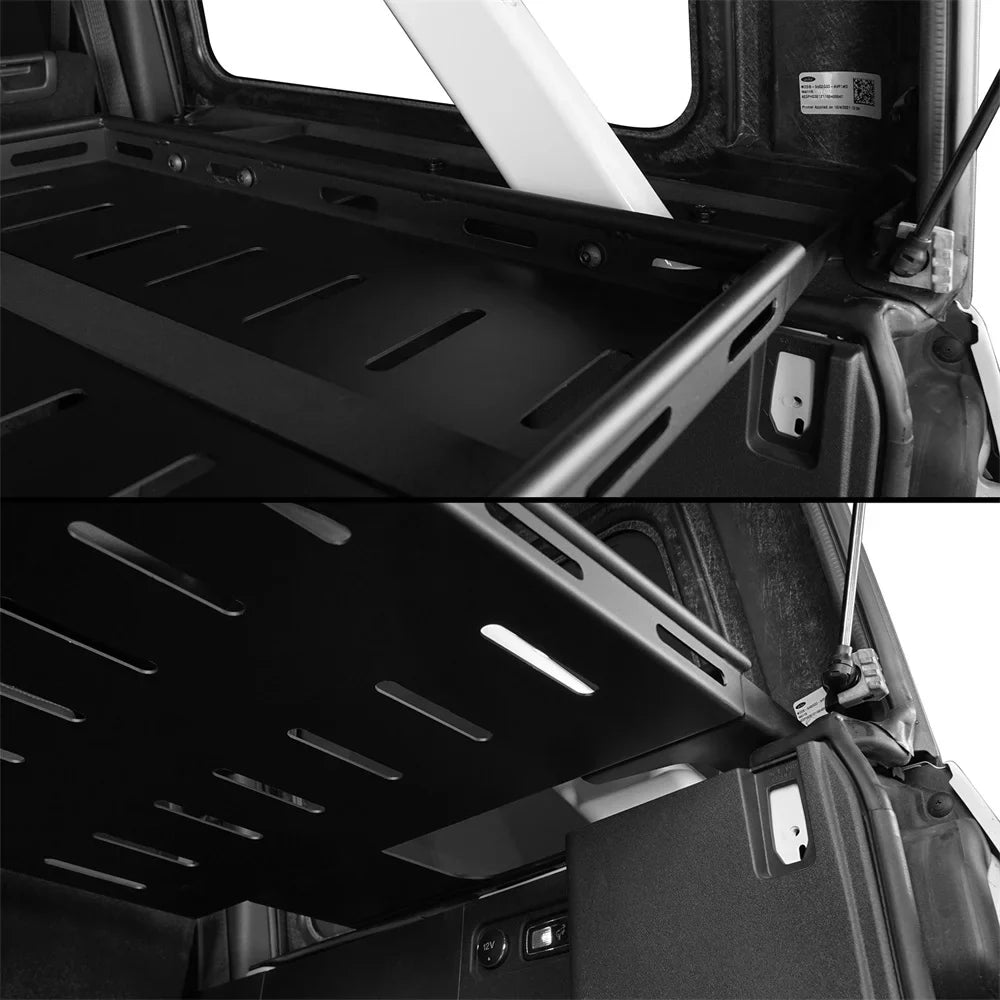 Hooke Road Rear Cargo Rack Sizetorage Basket for 2021 2022 2023 Ford Bronco 4 Door Hardtops