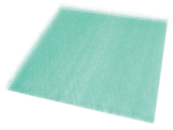 1 pc, Air Handler Air Filter Pad, Nominal Filter Sizeize 20 in x 20 in x 2 in, Green/Ivory, Fiberglass, 50 Pack