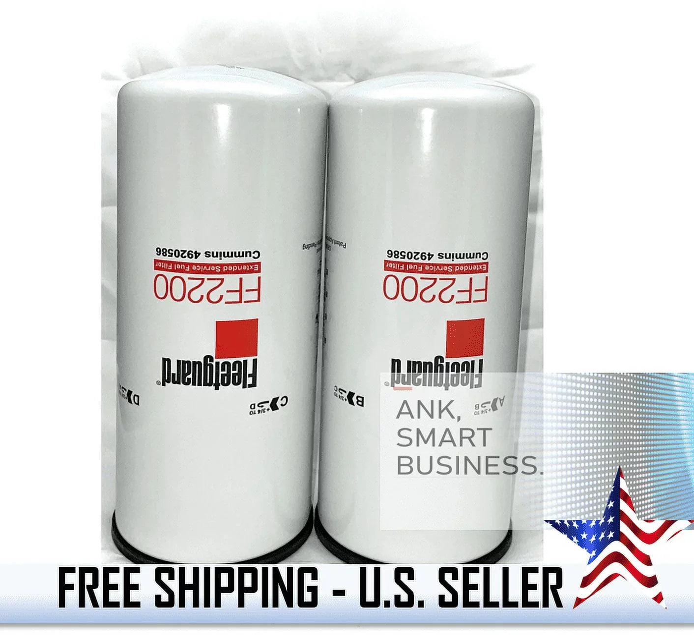 FF2200 Genuine Fleetguard Fuel Filter Cummins ISizeX (PACK OF 2)