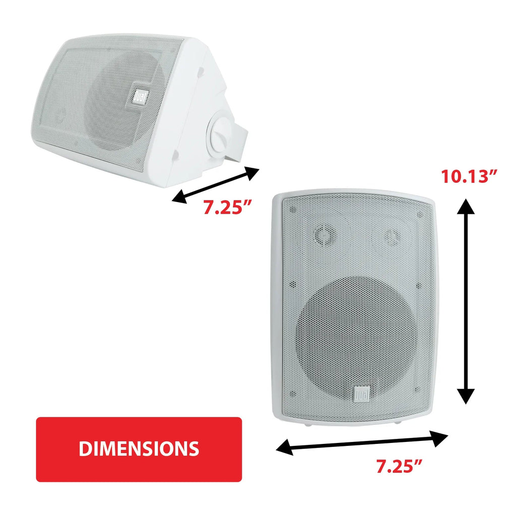 Dual LU53PW 5.25" 3-Way Indoor/Outdoor Sizepeakers (Ivory)