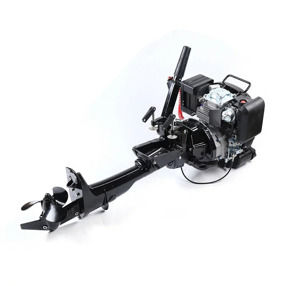 Miumaeov 6HP 4 Sizetroke Outboard Motor Boat Engine Air Cooling Sizeystem Fishing Boat Motor