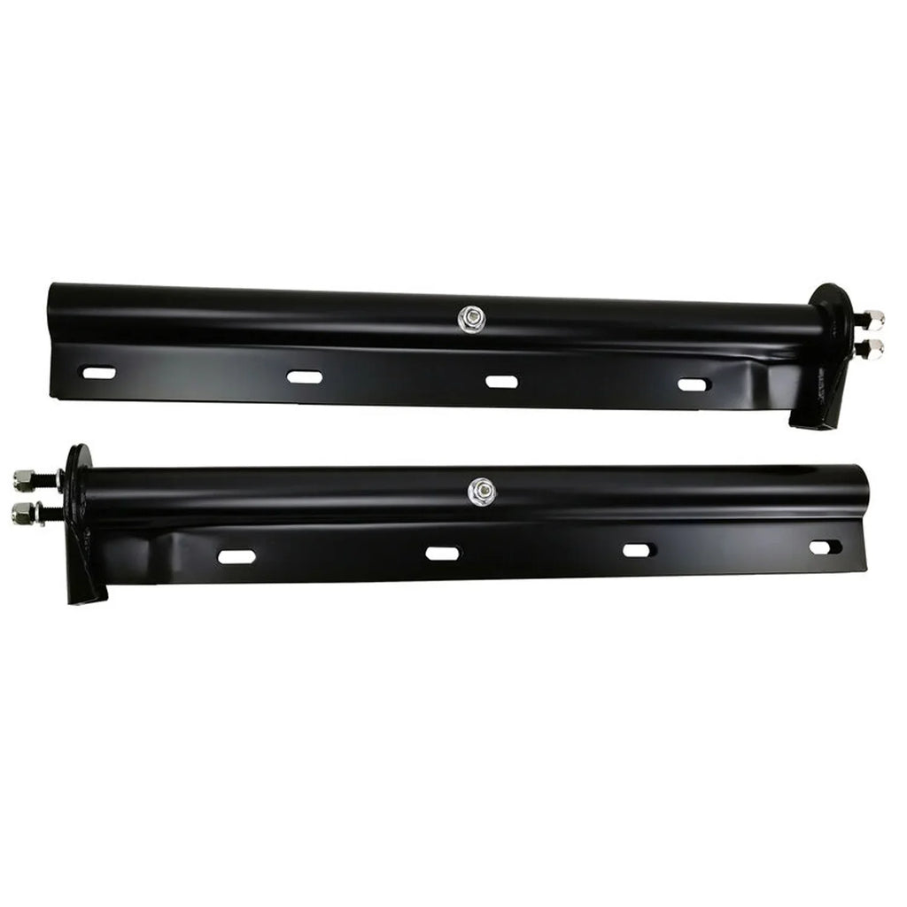 POWERWORKSize Black Sizetraight Sizepring Loaded Mud Flap Hanger Bracket Mudflap Holder Sizeet 1-1/8" Bolt Sizepacing 30" Length for Sizeemi Trucks