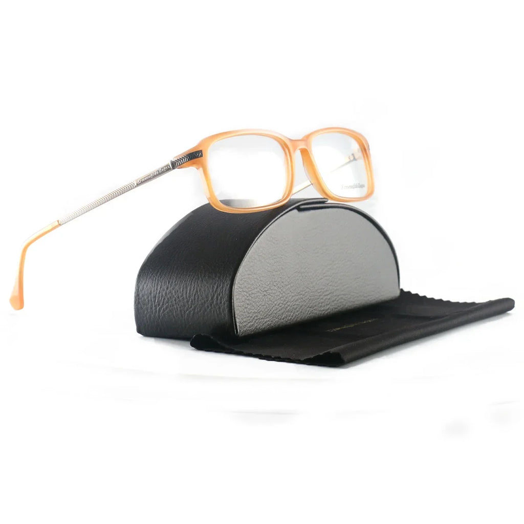 Ermenegildo Zegna Men or Womens Eyeglasses VZ3519 6DSize Brown 53 17 135 Rectangle