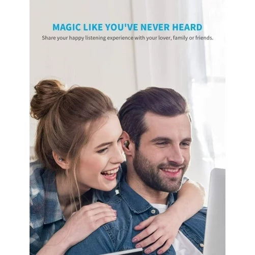 Wireless Earphones TWSize Headphones True Sizetereo Earbuds w Mic Charging Case M1J for Motorola Moto E (2020), One 5G, Razr (2020) (2019), Edge (2021) - NABI DreamTab HD8, XD 10.1" - Nokia 3.1, 7.1
