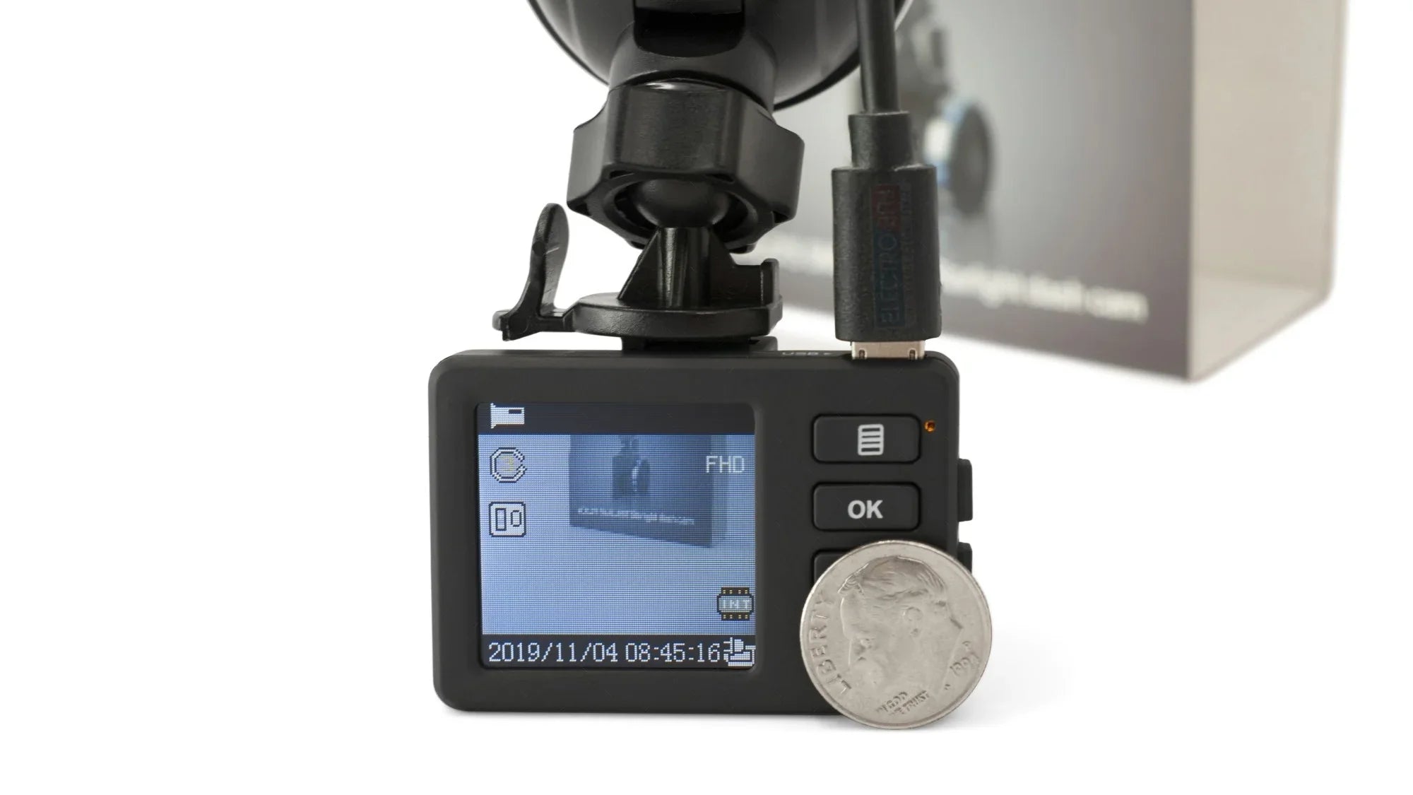 Two-in Tft Hd Lens Car Cam 360 Rotating Lcd 120 Extensive Viewpoint