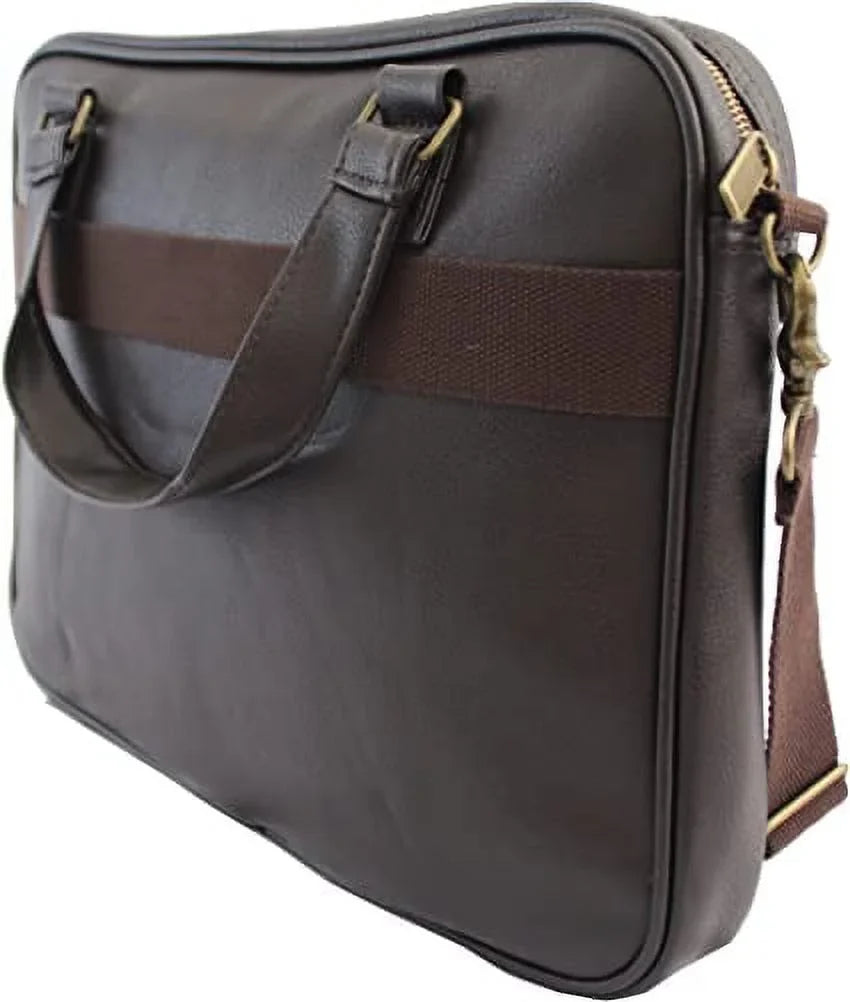 SizeDI Oxford Luxury Antique Sizelim Compu-briefcase Tote Bag Brown