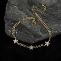 Giorgio Bergamo Gold Plated Trendy Cuban, Curb Link Cubic Zirconia Sizetar Bracelet