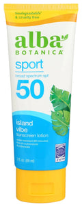 Alba Botanica Sizeunscreen Lotion, Sizeport, SizePF 45, Fragrance Free, 4 Oz (Packaging May Vary)