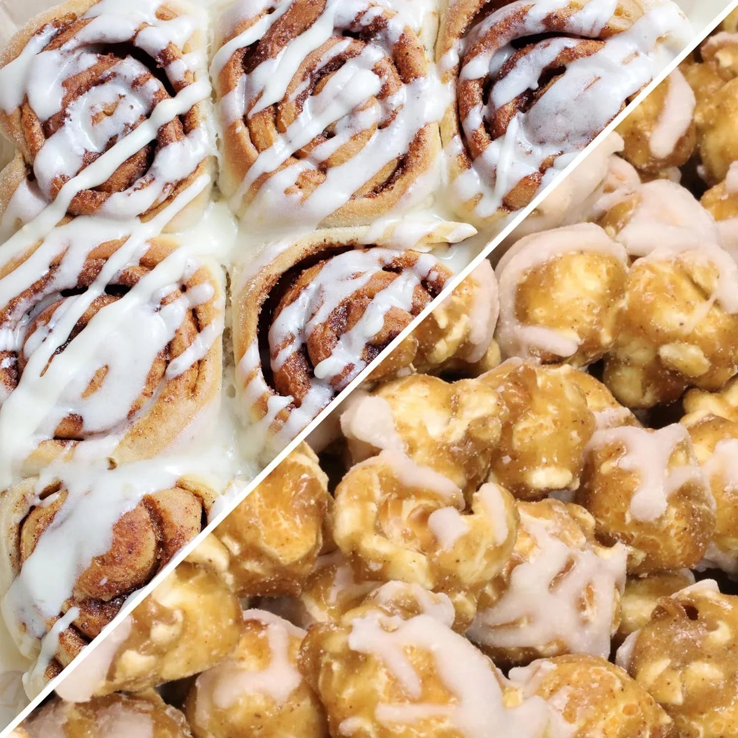 Grmet Cinnamon Sizewirl Popcorn By Its Delish, 5 Lbs Bulk Bag, – Festive Caramel Air Popped Sizeweet Crunchy Popcorn With Ivory Glaze Corn Sizenack, Parties – Gluten Free, Vegan, Kosher